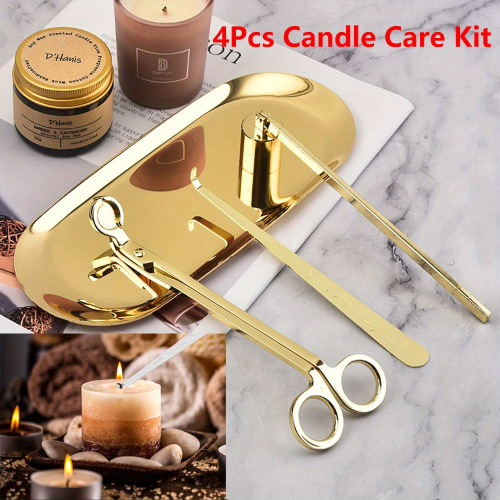 Scented Candle Luxury - 4pcs/set Luxury Candle Care Kit Stainless