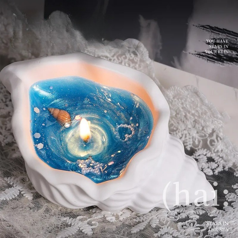 Scented Candle Luxury - Light Luxury Aromatherapy Gypsum Conch Ornament