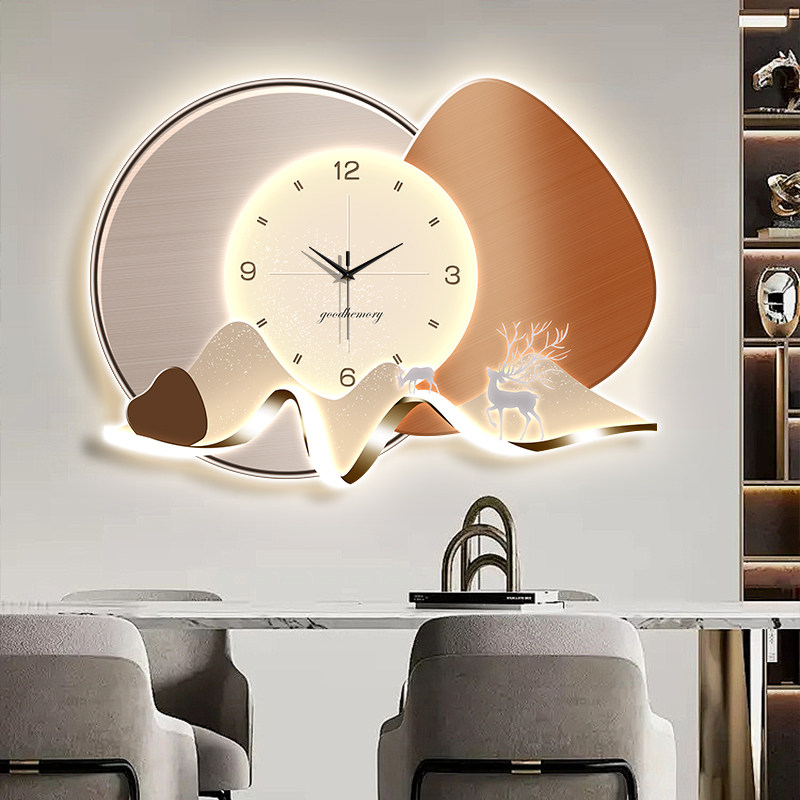 Luxury Lifestyle Aesthetics - Chinese Style Vintage Wall Watch Living