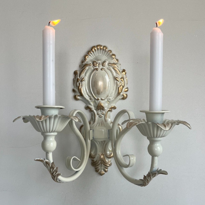 Scented Candle Luxury - Iron Antique Wall Mounted Candlestick Nostalgic