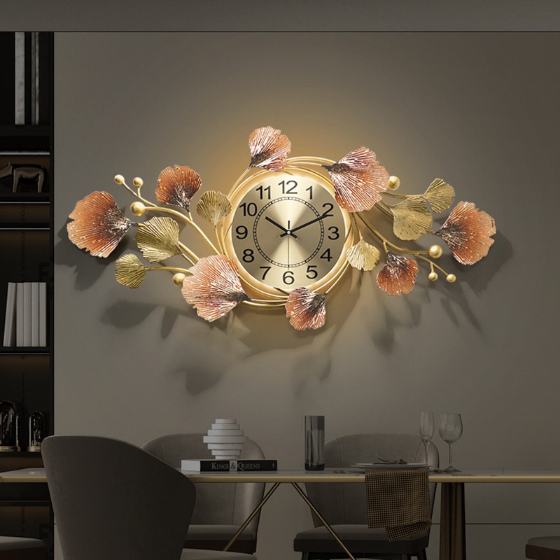 Luxury Lifestyle Aesthetics - Chinese Style Creative Wall Watch Living
