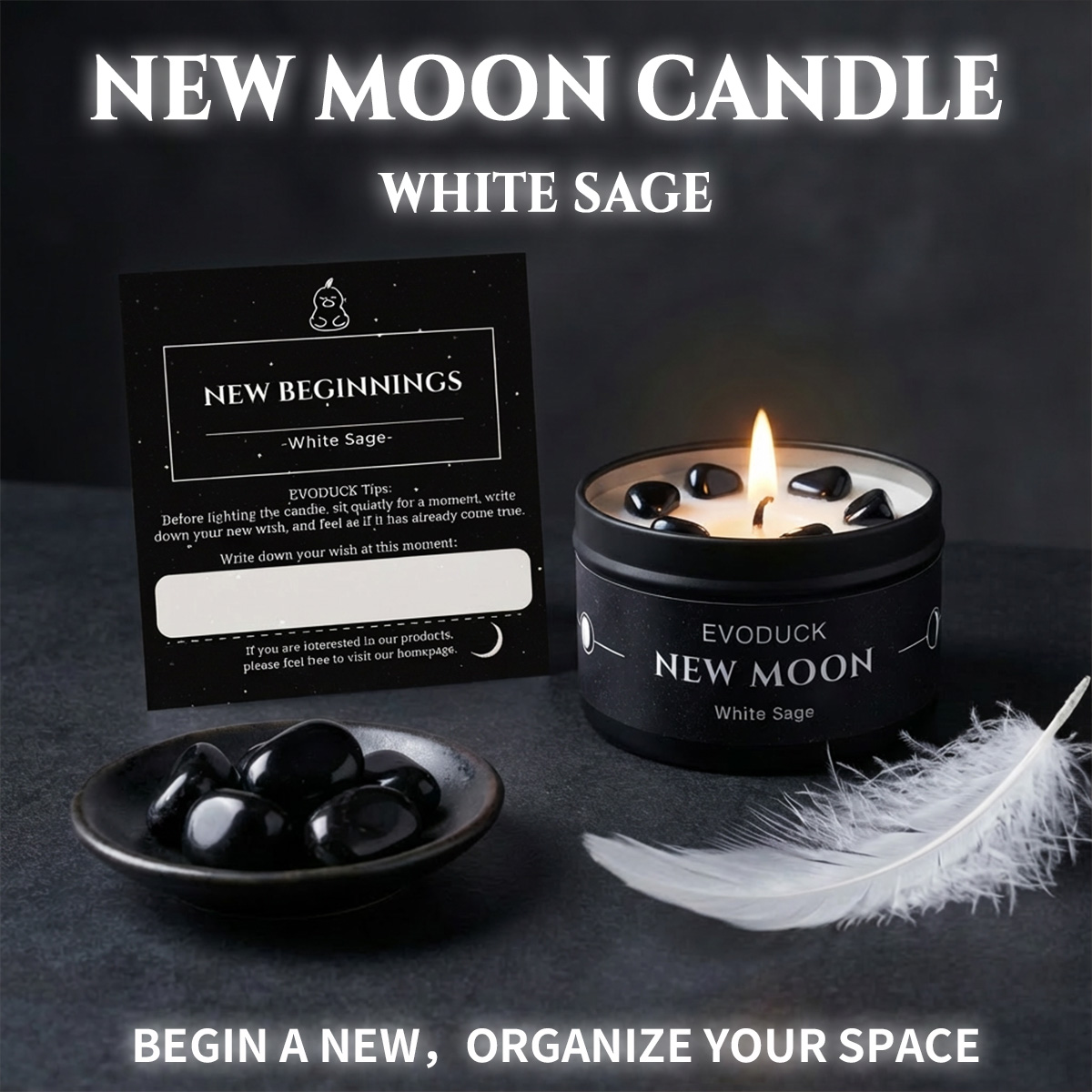 1pc New Moon Scented Candles C - Scented Candle Luxury recension och pris