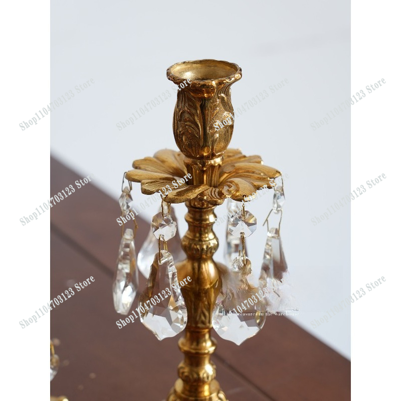 French retro brass candle hold - Scented Candle Luxury recension och pris